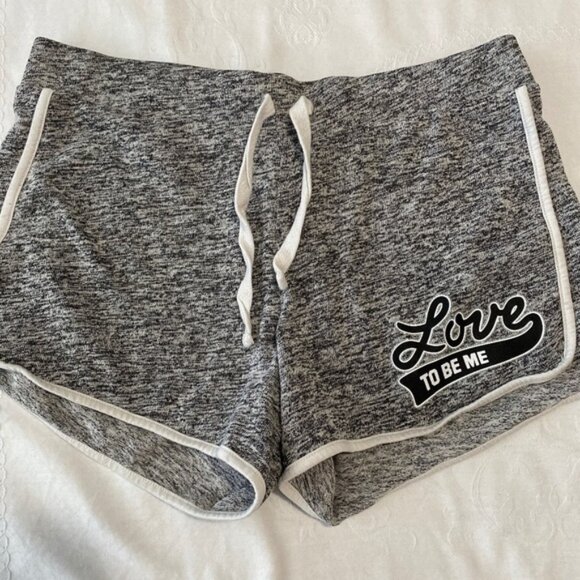Justice Girl's Gray Active Shorts Size 14 - Picture 1 of 9
